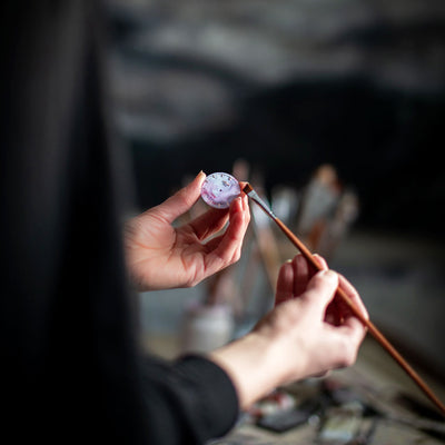 noora svärd brush paint artister watch dial